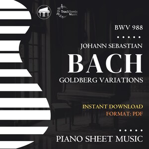 Bach’s Goldberg Variations, Piano Sheet Music, Digital Download, PDF Notation