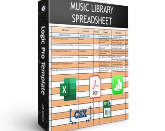 Music Library Catalogue Metadata Spreadsheet Template (Download) Organise Your Music Collection.