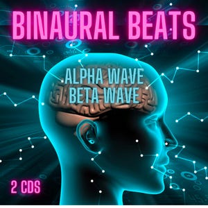 2 x Binaural Beats CDs Bundle - Alpha Wave and Beta Wave for Relaxation, Deep Sleep, Mental Focus, Concentration, Anxiety and Sound Masking