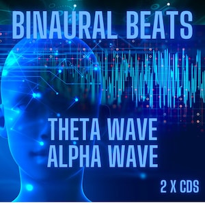 2 x Binaural Beats CDs Bundle - Theta Wave and Alpha Wave for Deep Sleep, Anxiety, Relaxation, Mental Focus, Concentration and Sound Masking