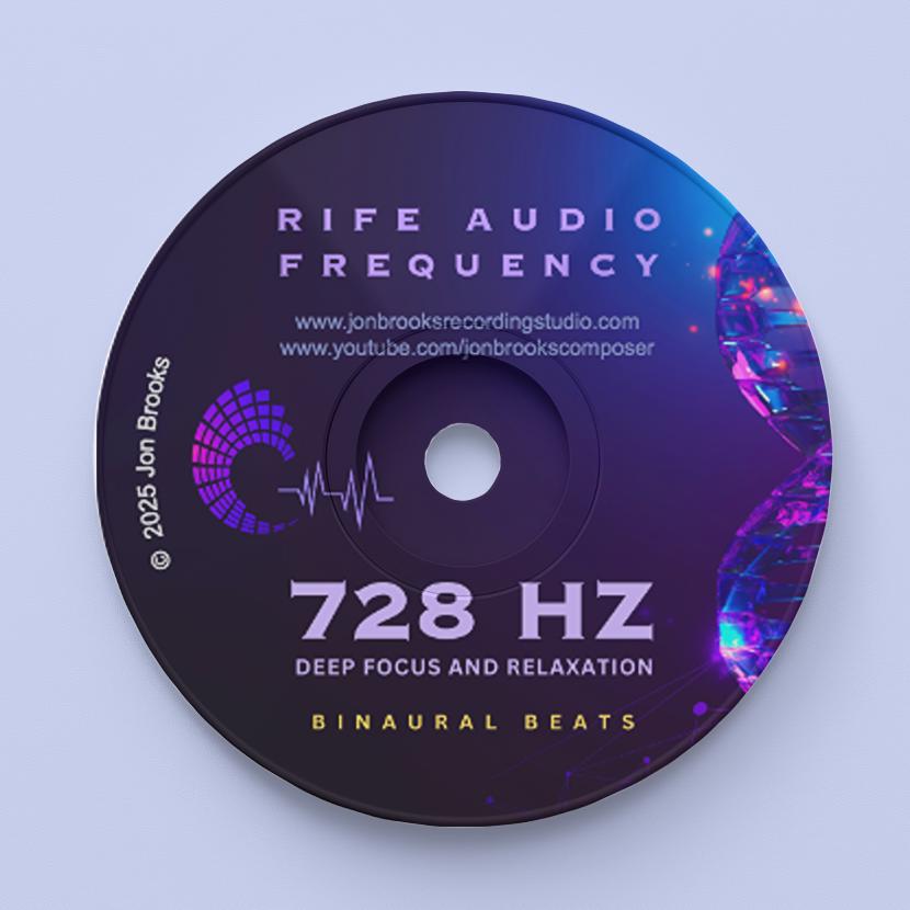 728 Hz RIFE Frequency Binaural Beats CD: Energy Balance & Inner