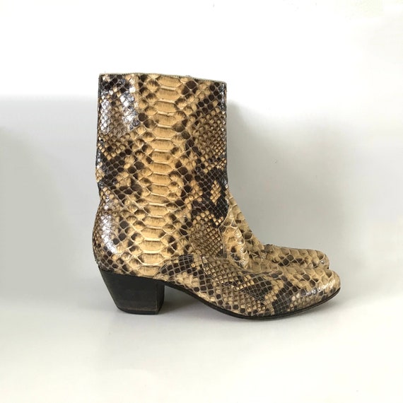 Vintage Women's Exotic Snakeskin Western Boots Siz