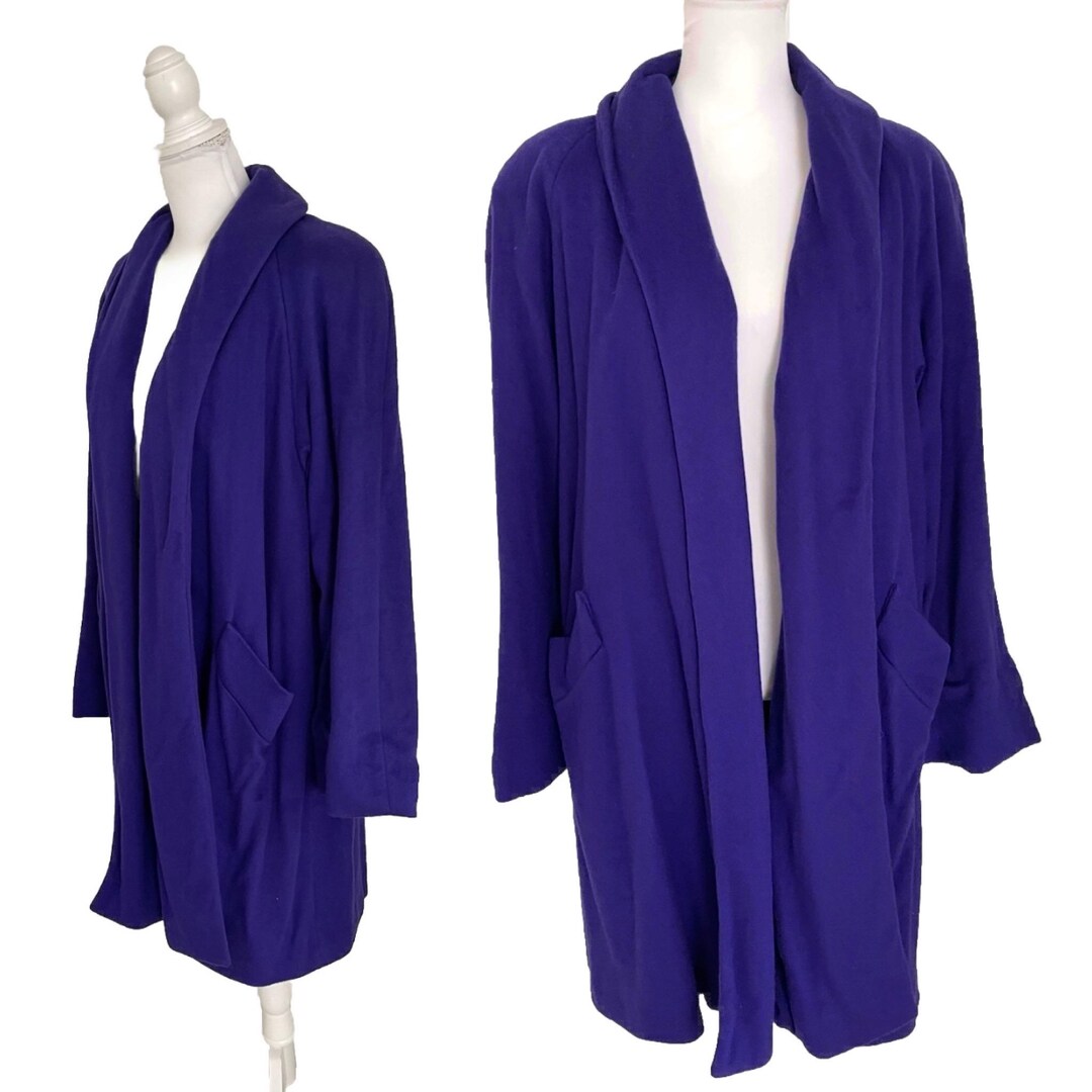 Vintage 80s Swing Wool Coat 8 10