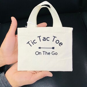 Tic Tac Toe Bag, On the go game, Tic Tac Toe