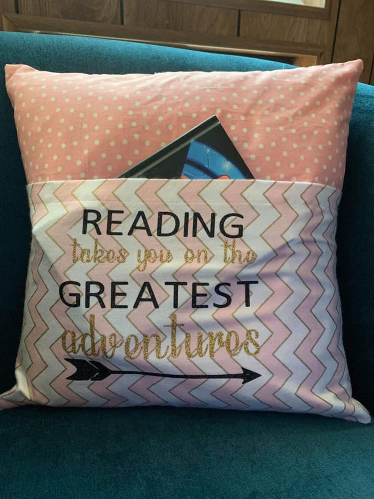 Pocket Pillow/ Reading Book Pillow /Secret Pillow/Ask Me About Etsy
