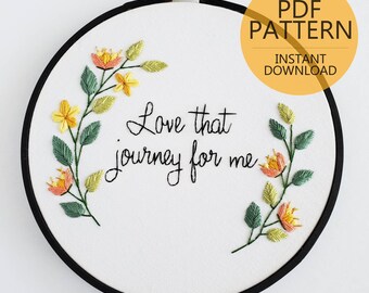 I love that journey for me embroidered sweatshirt embroidery schitts creek