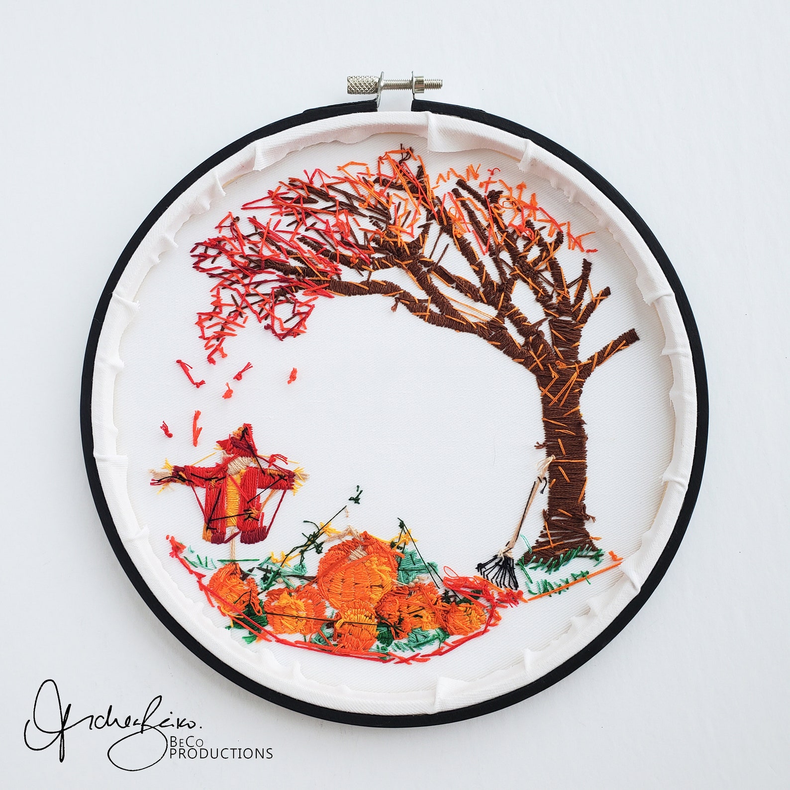 Fall Pumpkin Patch - PDF Digital Download Embroidery Pattern & Guide - Etsy