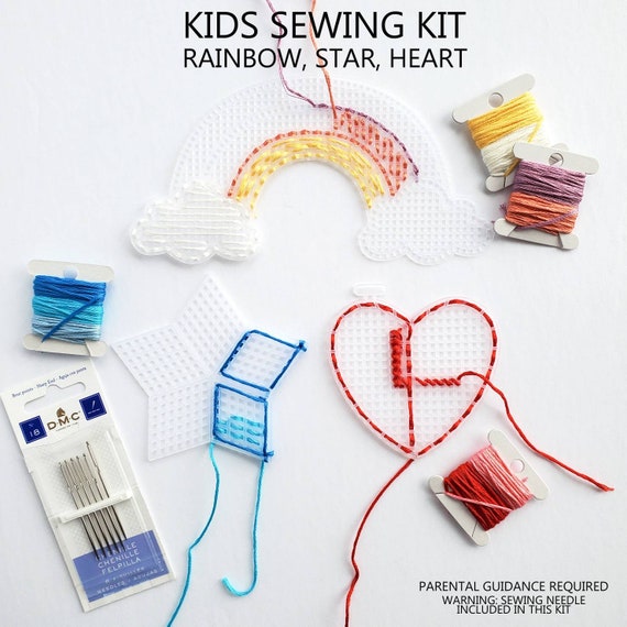 SEWING/EMBROIDERY Kit for KIDS How to Sew, Learn to Sew Kit, Montessori  Learning, Craft Kits, Beginners Sew, Unique Mothers Day Gift 