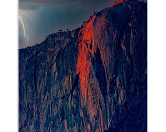 Yosemite Firefall Horsetail Falls National Park Californië acrylafdruk