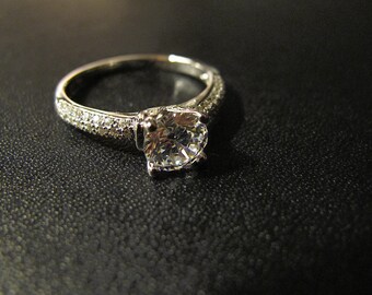 Classic Designer Inspired Engagement Ring, Made to Order