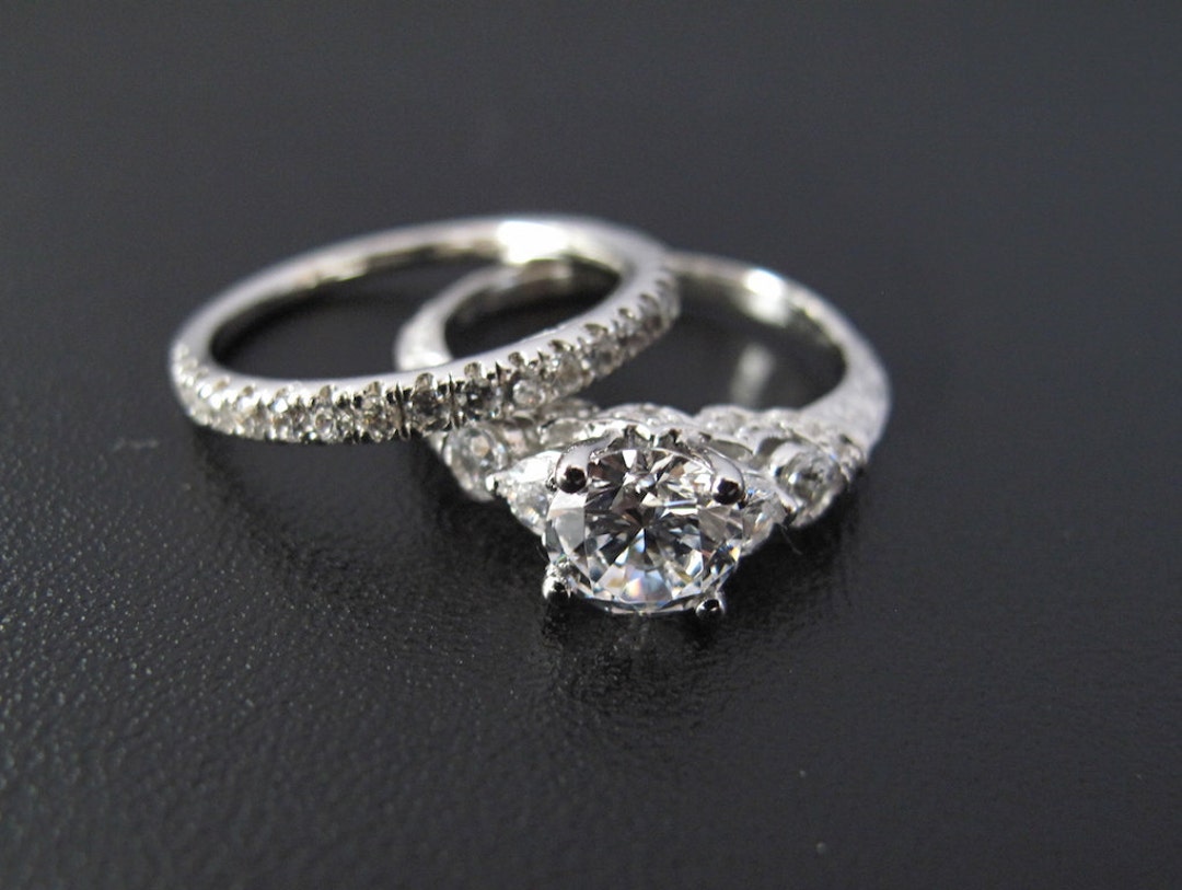 One of Our Best Sellers Bridal Ring Set Made to Order Etsy