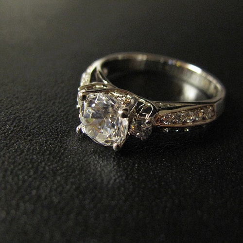 Classic shops Designer Inspired Engagement Ring, Made to Order, B0009, 1ct Centre
