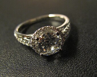1.5ct Centre, Classic Designer Inspired Engagement Ring, Made to Order, MR112