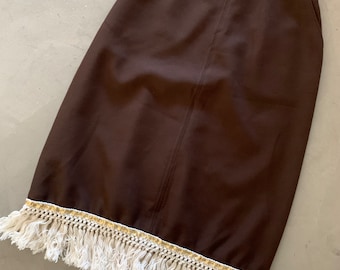 Vintage Western Fringe Skirt by JC Penney