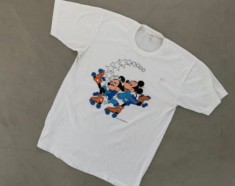 Vintage Mickey and Minnie 80s Roller Skating Tee