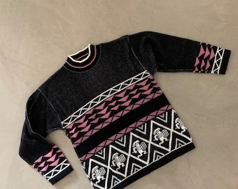 Vintage Aztec Warrior Sweater