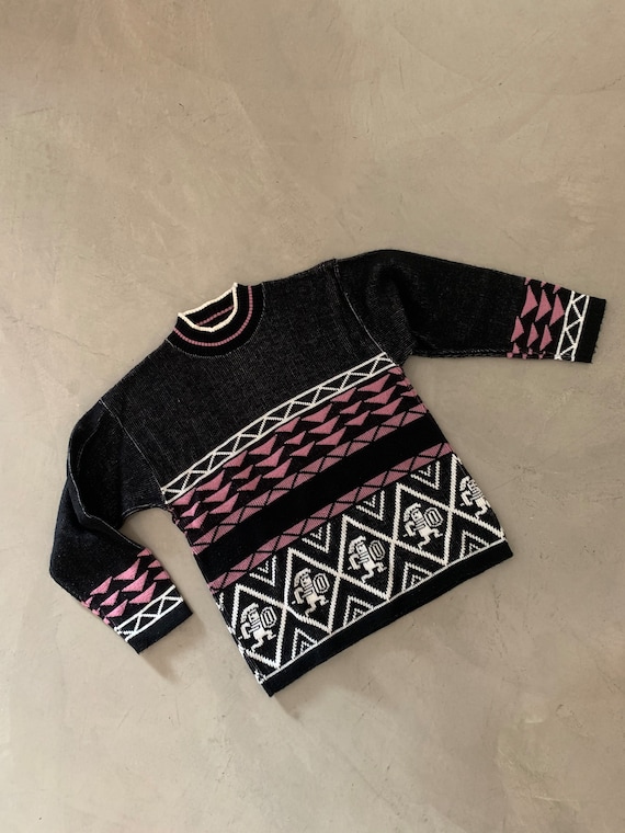 Vintage Aztec Warrior Sweater