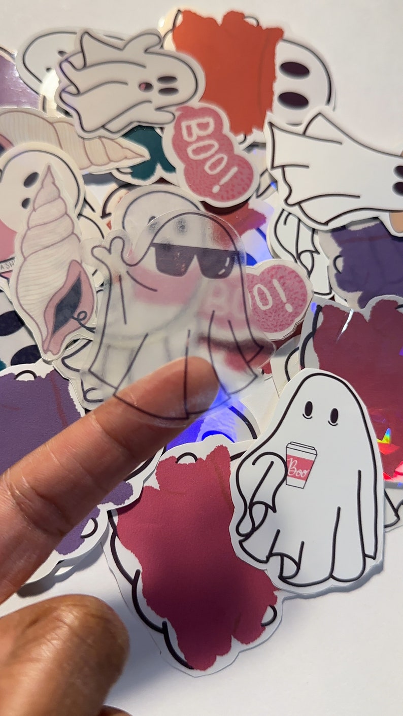 Cute Ghost Stickers | Hand-drawn, Laptop Decals - Etsy