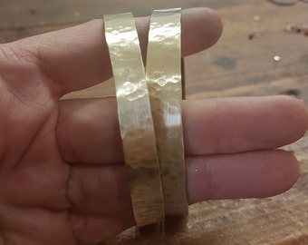 Gold bangle bracelet, stacking gold bracelets, wide bangle, stacking bangles, minimalist bracelet, hammered bangle, hammered bracelet