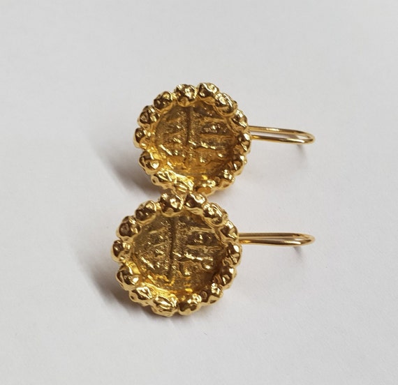 Drop cheap coin earrings
