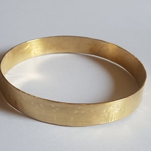 Gold Bangle Bracelet Hammered Bracelet Minimalist Bracelet - Etsy