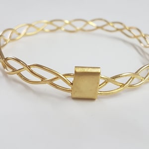 Gold bangles 14k, braided bracelet, bangle bracelets, gold bracelet bridesmaid, vintage bracelet gold, braided bangle, gold bridal bracelet