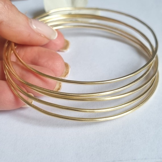 PLAIN BANGLE. | 14k gold or platinum plated jewelry, custom available