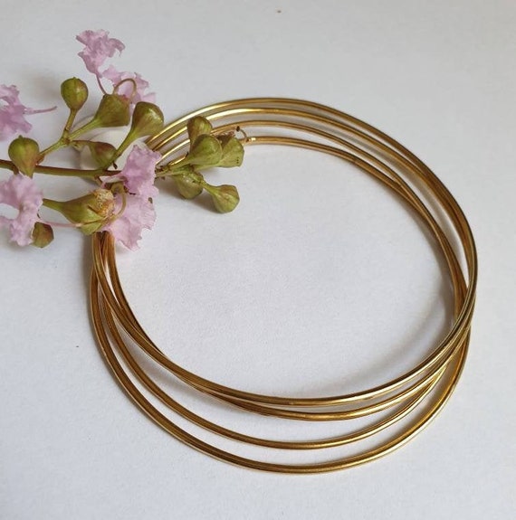 etsy gold bangle bracelets