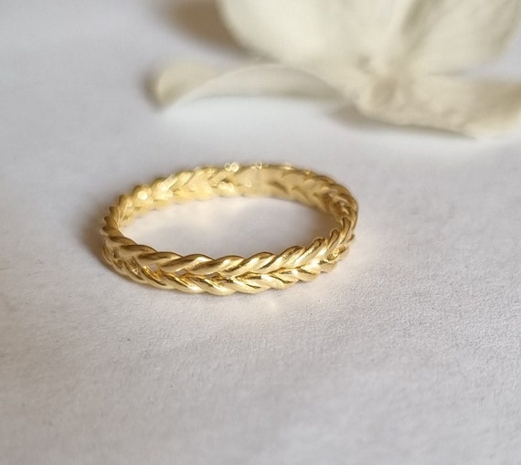 Wedding Band Women, Braid Wedding Ring Women, Twisted Wedding Ring, Braided  Wedding Band, Gold Wedding Ring, Braided Ring, Yellow Gold -  Canada