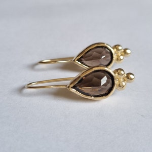 Smokey Quartz Earrings main image 1