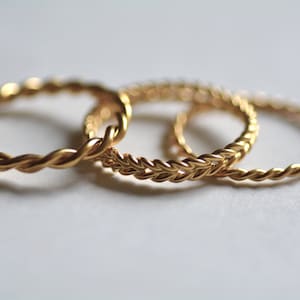 Wedding band women, twisted wedding band, braided wedding ring women, gold braided ring, stacking braided rings, gold stacking rings