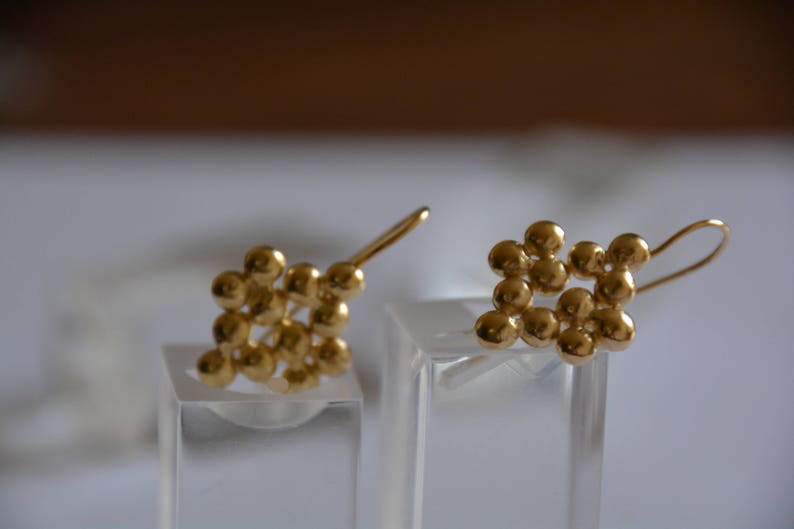 Gold Grapes Drop Earrings Vintage Style Earrings Gold Bridal Etsy Israel