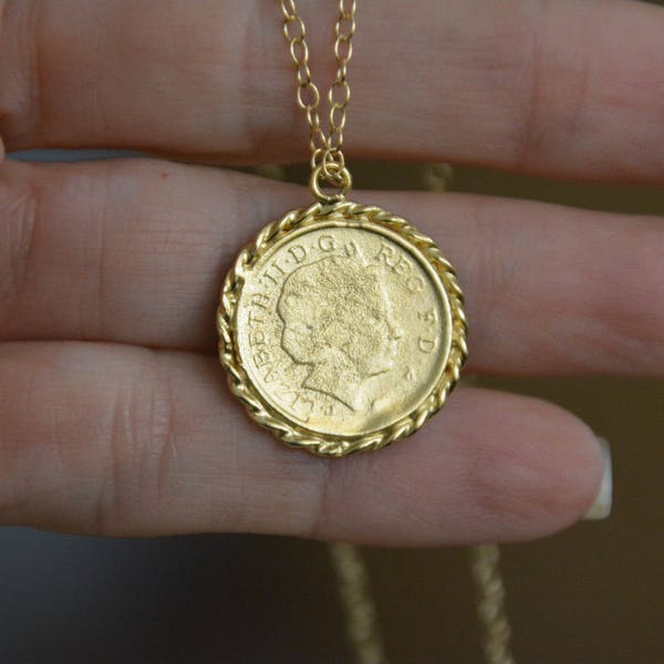 Coin Necklace Etsy