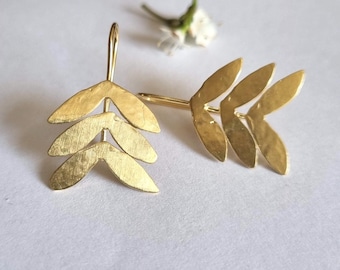 Tree earrings, 14k gold earrings, bridal earrings, lightweight earrings, bridesmaids earrings, Christmas gift