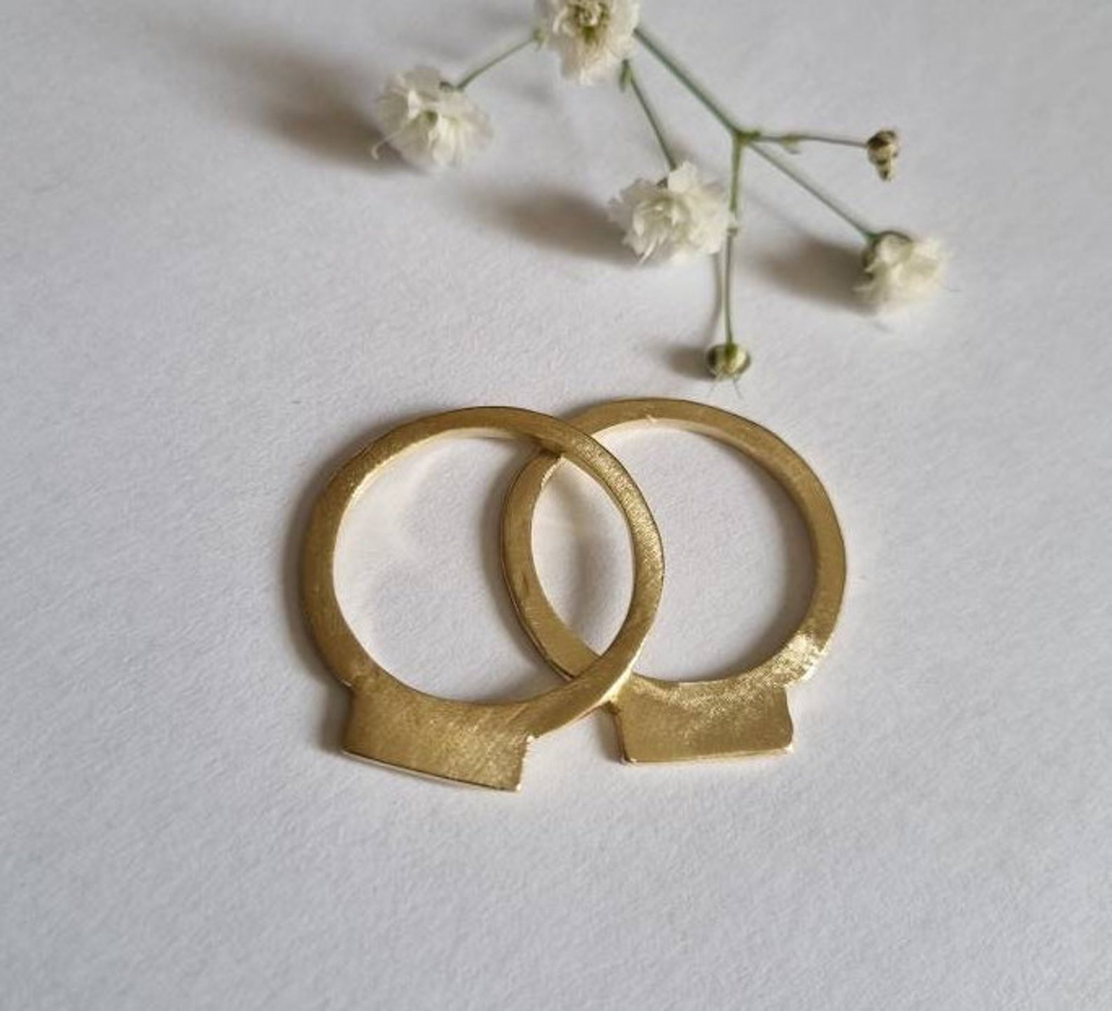 Stacking Rings, Signet Rings, Gold Signet Rings Women, Stacking Skinny ...