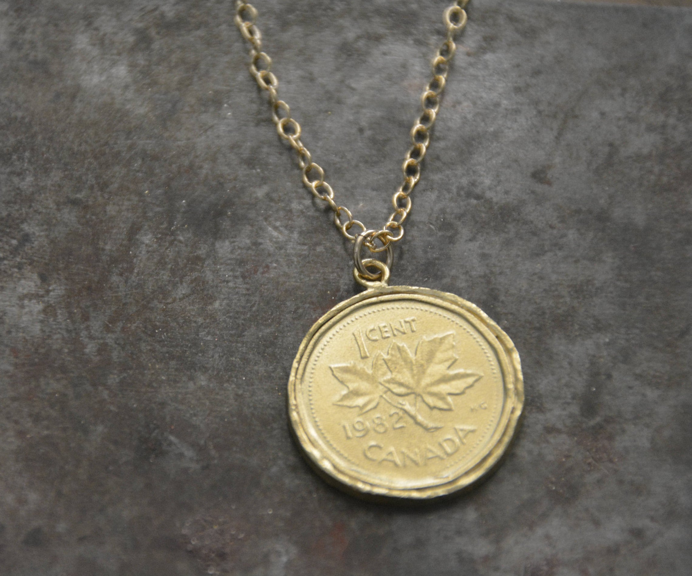 Gold plated coin pendant deals
