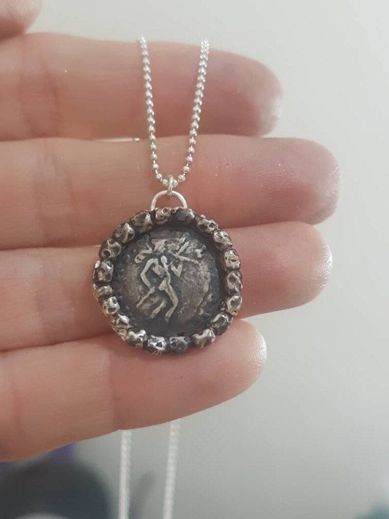Pendant Necklace Antique Coin Medallion Image 0