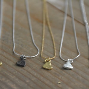 14k gold necklace, gold pendant necklace, tiny heart necklace, dainty gold necklace, heart necklace, girls necklace, minimalist necklace