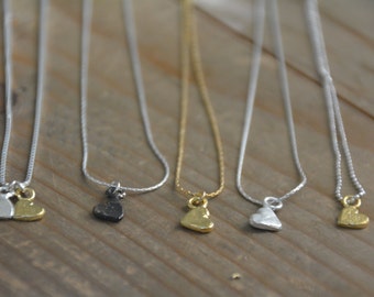 14k gouden ketting, gouden hanger ketting, kleine hartketting, sierlijke gouden ketting, hartketting, meisjesketting, minimalistische ketting