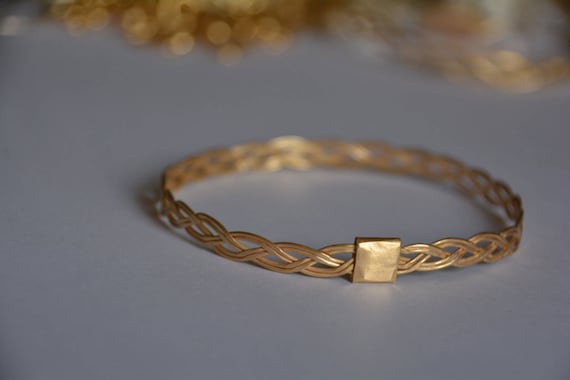 etsy gold bangle bracelets