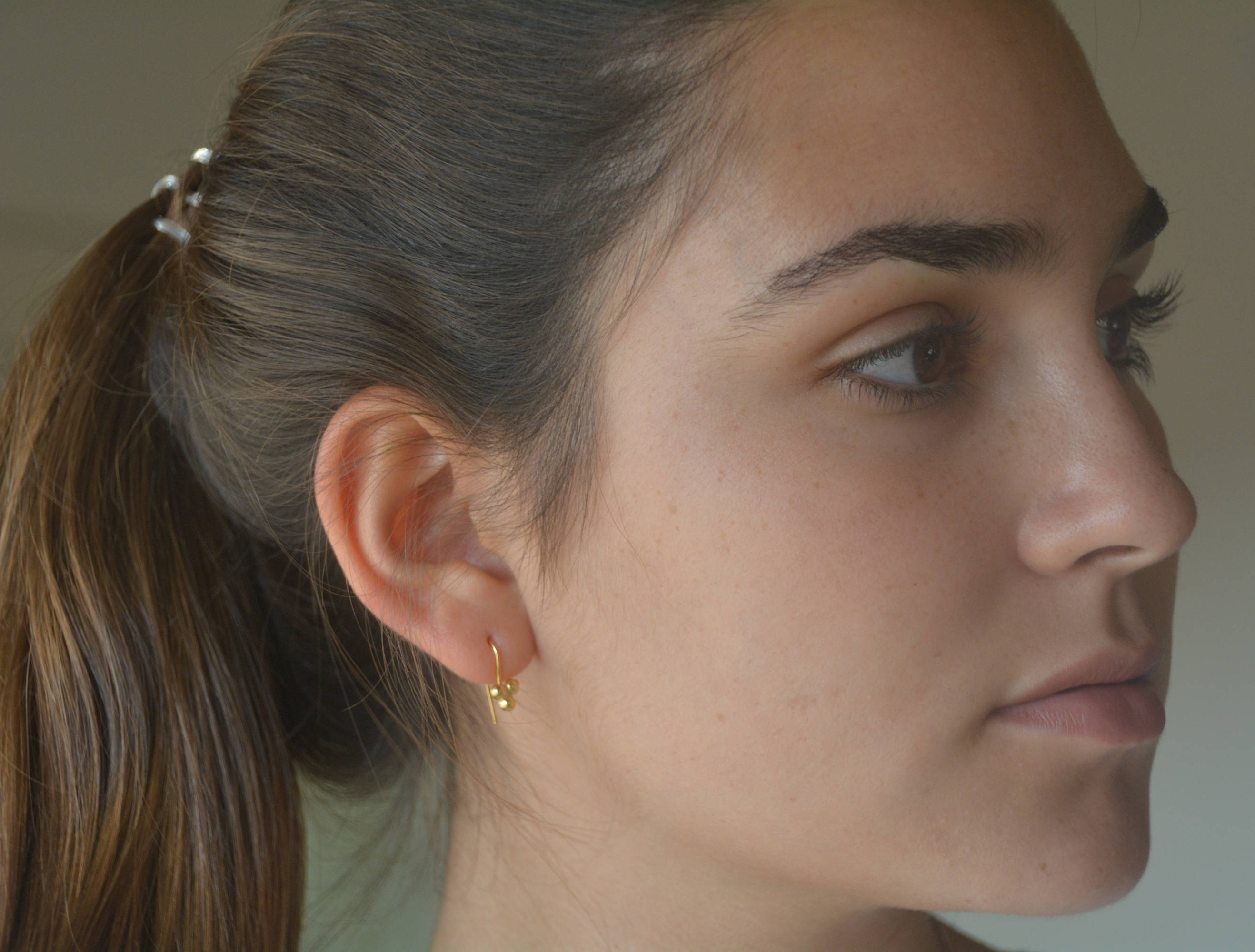 Solid gold earrings 14k gold earrings bat mitzvah gift gold | Etsy