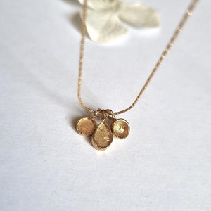 Multi charm necklace, Minimalist gold necklace, Layered silver necklace, Dainty gold necklace, Romantic jewelry women, Multi pendant, Boho