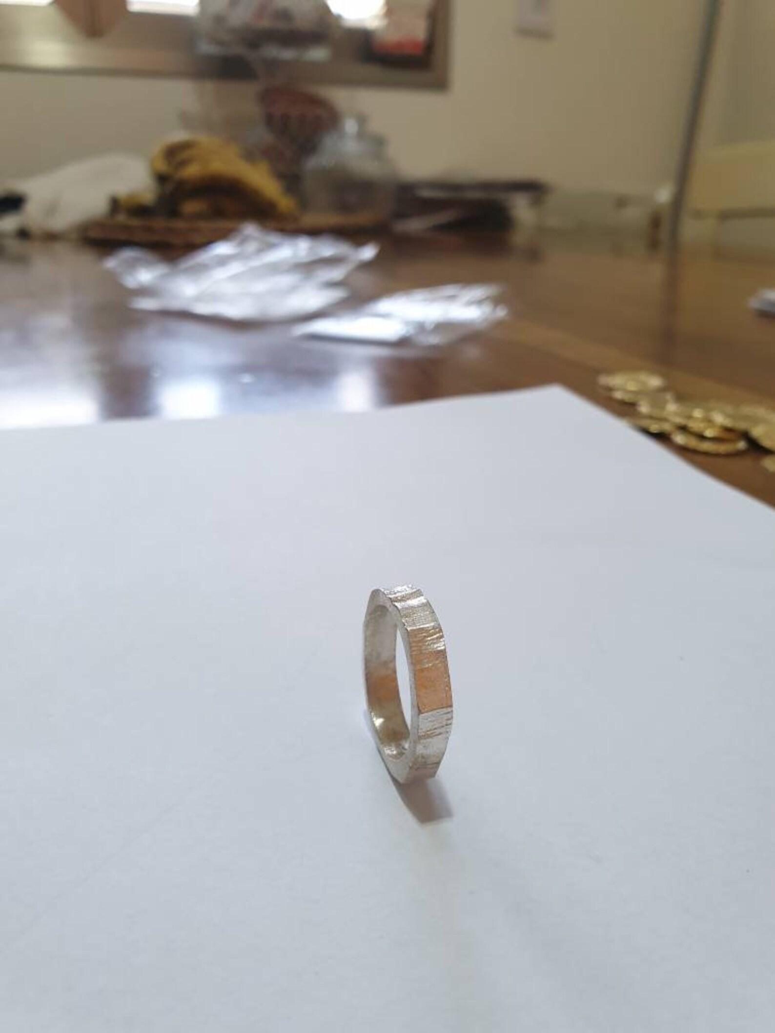 Silver Wedding Ring Men Mens Ring Simple Ring Band Unisex | Etsy