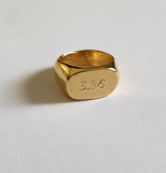 etsy gold signet ring
