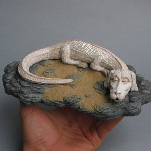 inspired by the movie NeverEnding Story sculpture falkor rockbiter falcor
