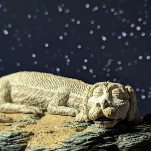 inspiriert vom Film Unendliche Geschichte Skulptur Falkor Rockbiter Falcor