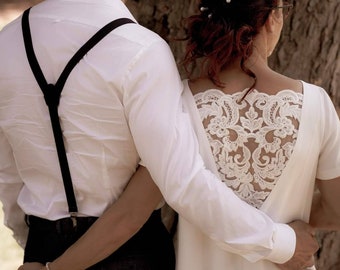 Short bridal dress for courthouse's wedding