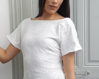 AYANA: Simple and boho custom-made wedding dress