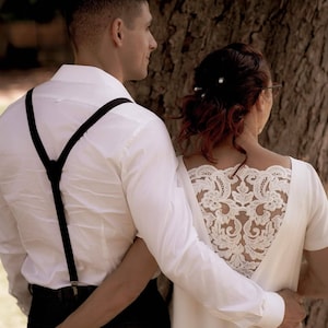 Short bridal dress for courthouse's wedding image 7