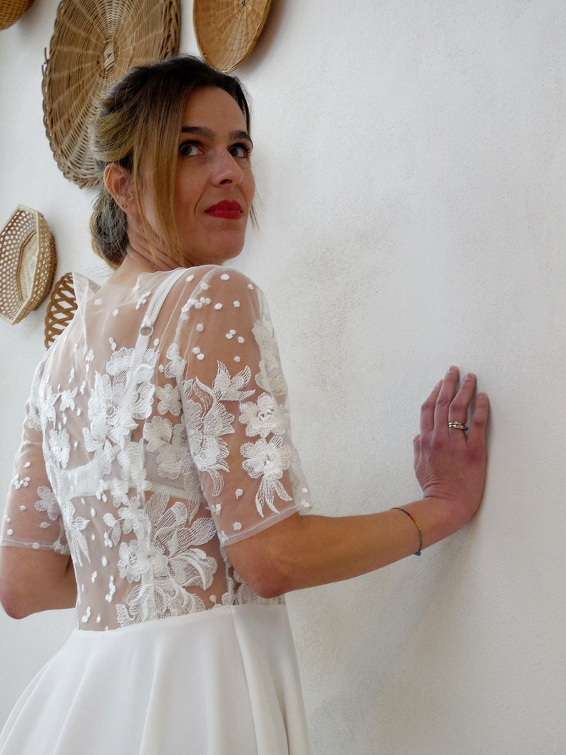 Robe de mariée courte JESSICA cérémonie civile